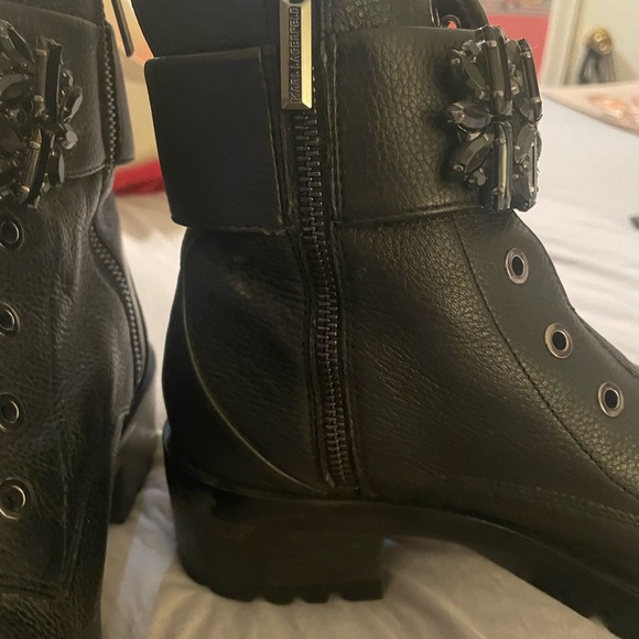 Karl Largerfield Paris combat boots - Picture 3 of 5
